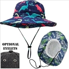Sublimated summer fishing bucket hats