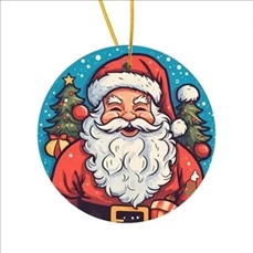 Sublimation Christmas Ceramic Ornament Ideal for DIY Crafts
