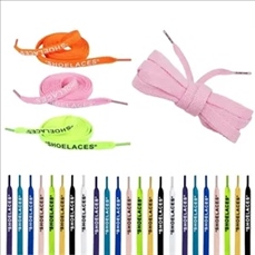 Text Printed Flat Shoelaces