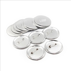 Tinplate Round Button With Safety Pins