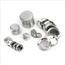 Tinplate Round Button With Safety Pins