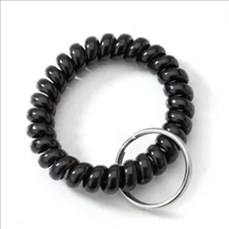 Transparency Flexible Spiral Coil Stretchable Key Chain