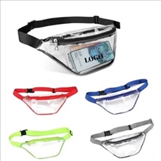 Transparent PVC Waist Bag with Adjustable Strap