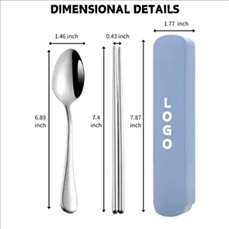 Travel Cutlery Set with Carrying Case
