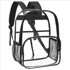 Water-Resistant Heavy Duty Clear PVC Transparent Backpack