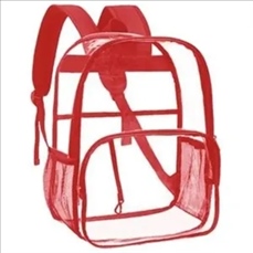 Water-Resistant Heavy Duty Clear PVC Transparent Backpack