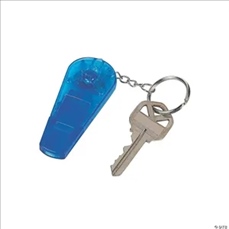 Whistle Keychain with LED