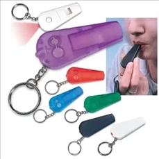 Whistle Keychain with LED