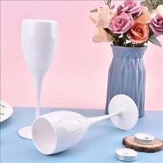Wine Glass Stemware Plastic Champagne Cup for Party