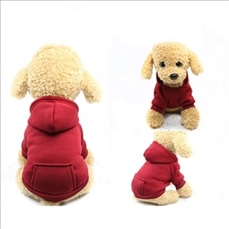 Winter Pet Hoodie Coat Small Dog Jacket With Pocket