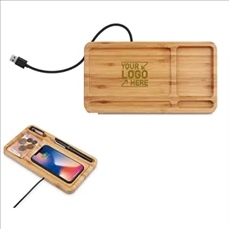 Wireless Charging Station With Desk Organizer Pad