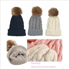Womens Winter Beanie Cap Knit Soft Warm Hat