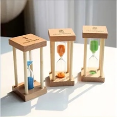 Wood hourglass
