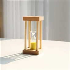 Wood hourglass