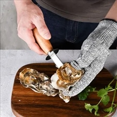 Wooden Handle Oyster Shucking Knife