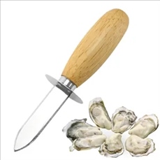 Wooden Handle Oyster Shucking Knife