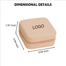 Zippered Minimalist Portable Jewelry Case