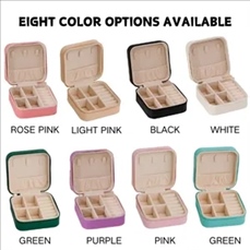 Zippered Minimalist Portable Jewelry Case